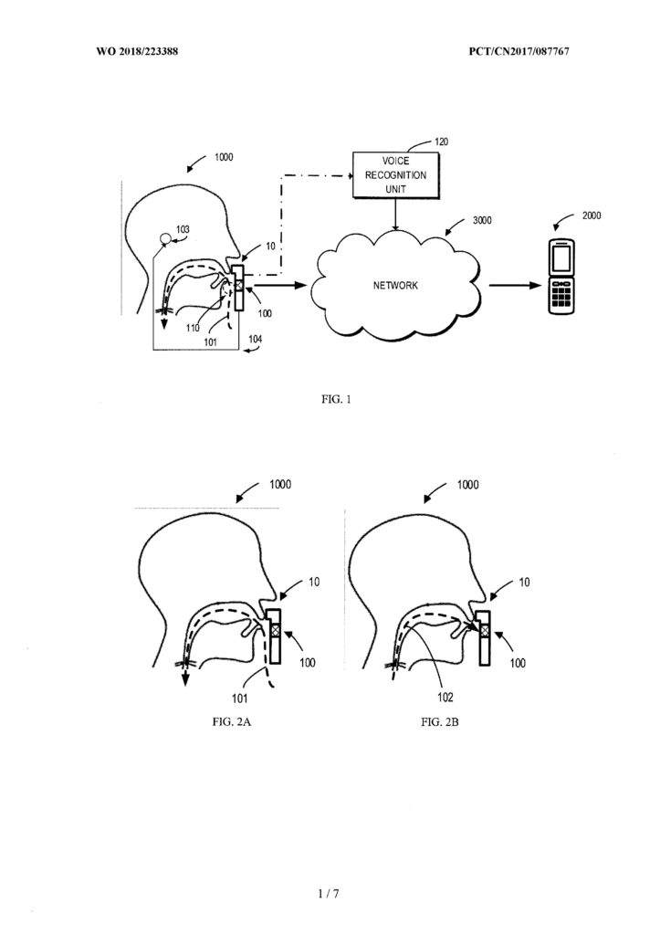 Patent Silent Voice Input