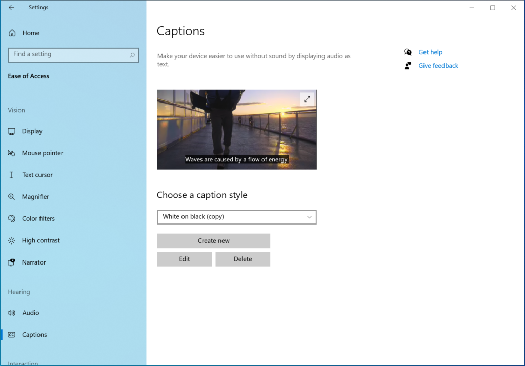 Build 21337 Captions